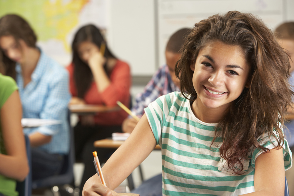 Students in a classroom